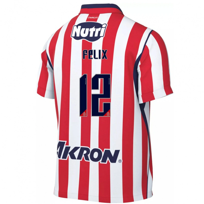 Danxen Heren Blanca Félix #12 Rood Wit Thuisshirt Thuistenue 2026/27 T-Shirt