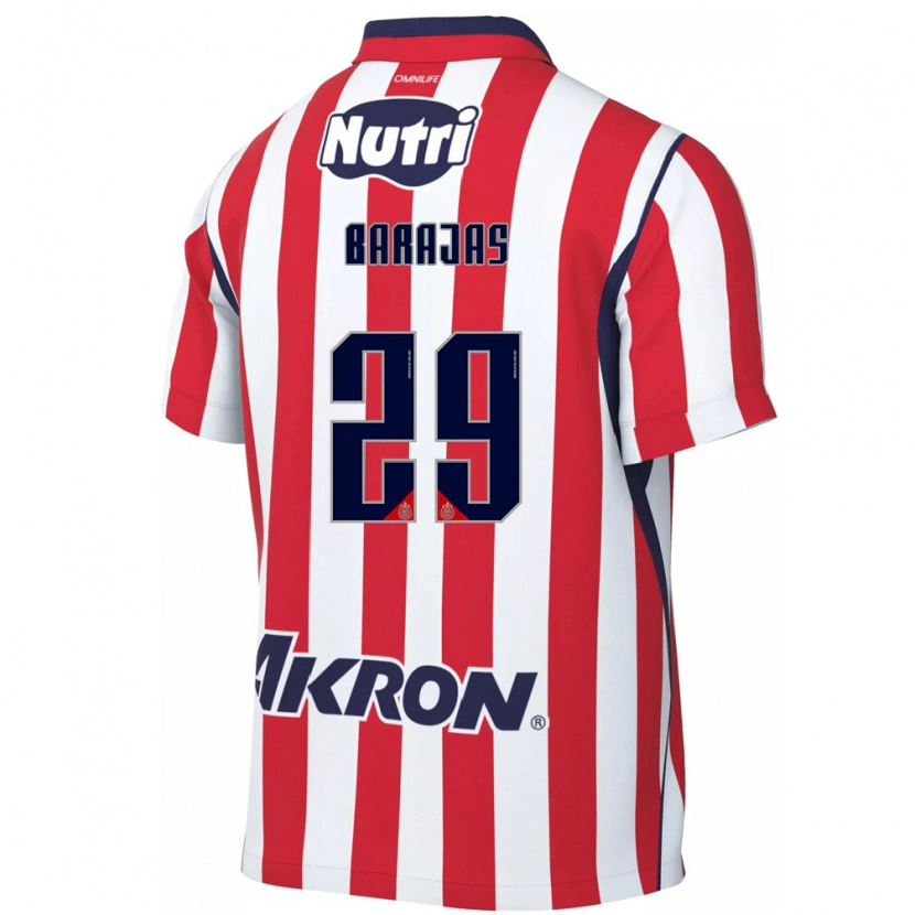 Danxen Heren Fidel Barajas #29 Rood Wit Thuisshirt Thuistenue 2026/27 T-Shirt