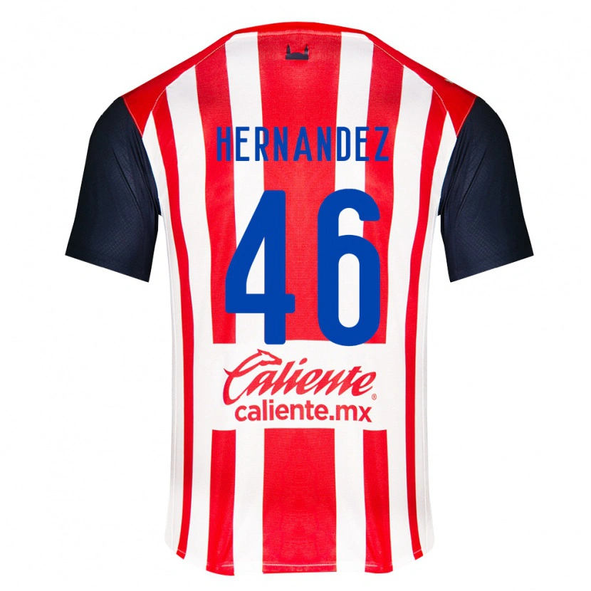Danxen Heren Carlos Hernández #46 Rood Zwart Wit Thuisshirt Thuistenue 2026/27 T-Shirt