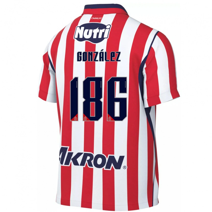 Danxen Heren Diego González #186 Rood Wit Thuisshirt Thuistenue 2026/27 T-Shirt