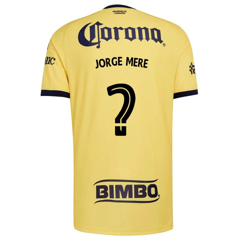 Danxen Heren Jorge Meré #0 Geel Rood Zwart Thuisshirt Thuistenue 2026/27 T-Shirt