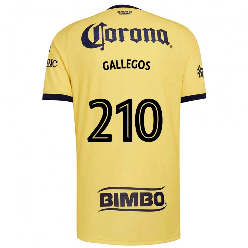 Danxen Heren José Gallegos #210 Geel Rood Zwart Thuisshirt Thuistenue 2026/27 T-Shirt
