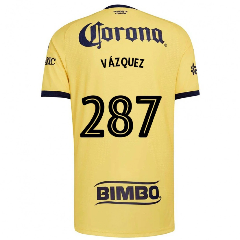 Danxen Heren Omar Vázquez #287 Geel Rood Zwart Thuisshirt Thuistenue 2026/27 T-Shirt