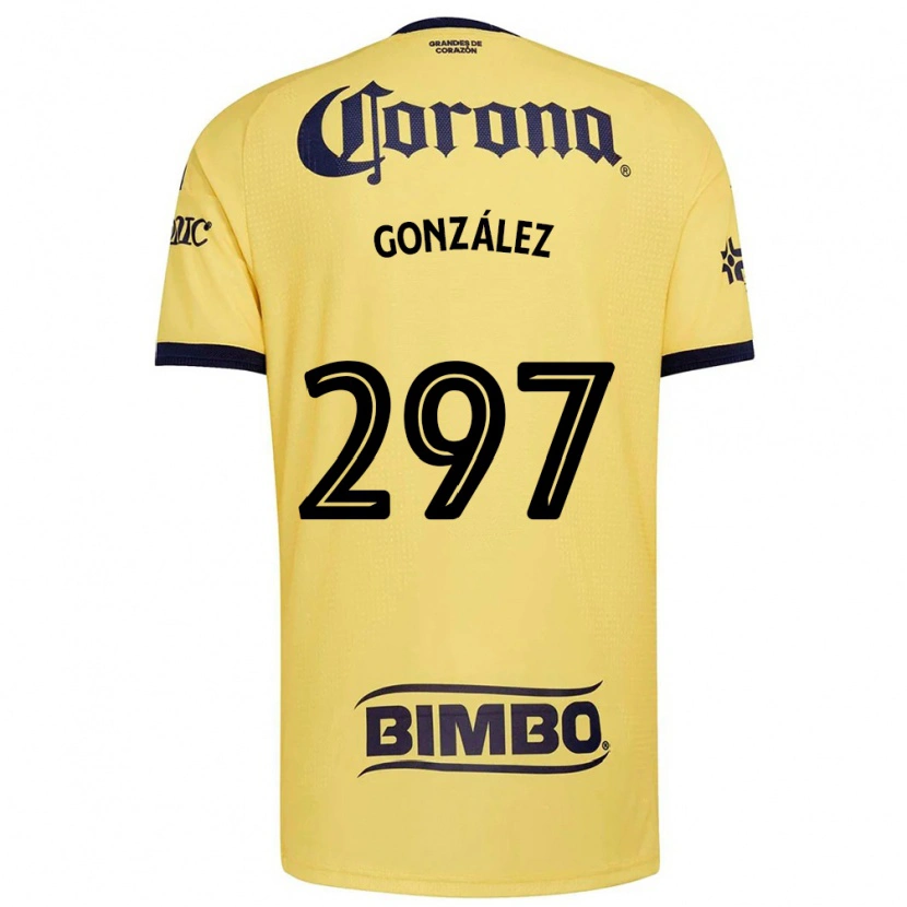 Danxen Heren Océlotl González #297 Geel Rood Zwart Thuisshirt Thuistenue 2026/27 T-Shirt