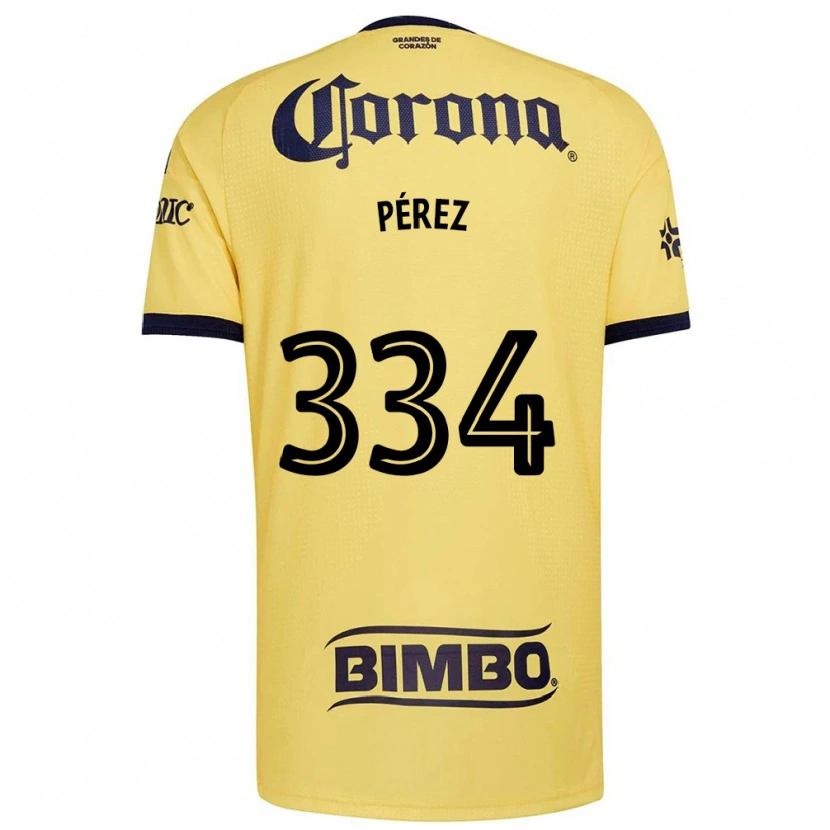 Danxen Heren Diego Pérez #334 Geel Rood Zwart Thuisshirt Thuistenue 2026/27 T-Shirt
