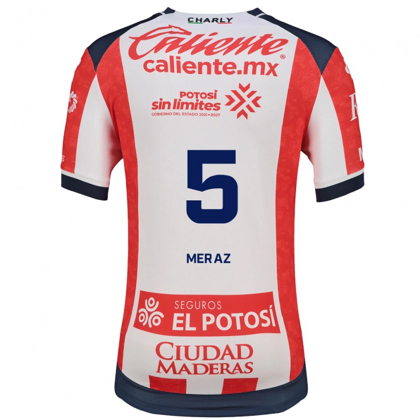 Danxen Heren Roberto Meraz #5 Rood Wit Zwart Thuisshirt Thuistenue 2026/27 T-Shirt