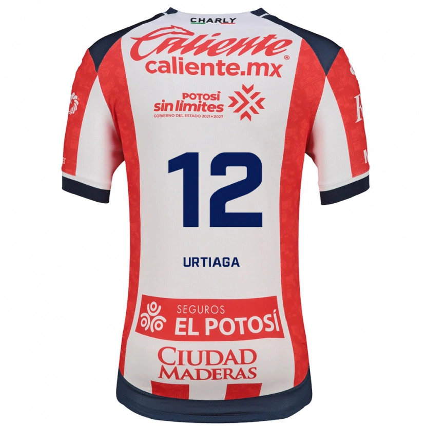 Danxen Heren Diego Urtiaga #12 Rood Wit Zwart Thuisshirt Thuistenue 2026/27 T-Shirt