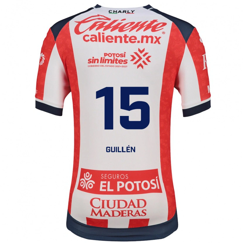 Danxen Heren Daniel Guillen #15 Rood Wit Zwart Thuisshirt Thuistenue 2026/27 T-Shirt