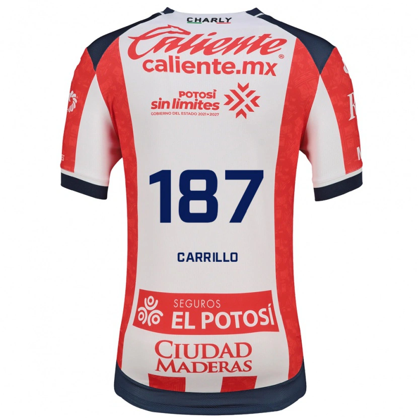 Danxen Heren Fernando Carrillo #187 Rood Wit Zwart Thuisshirt Thuistenue 2026/27 T-Shirt