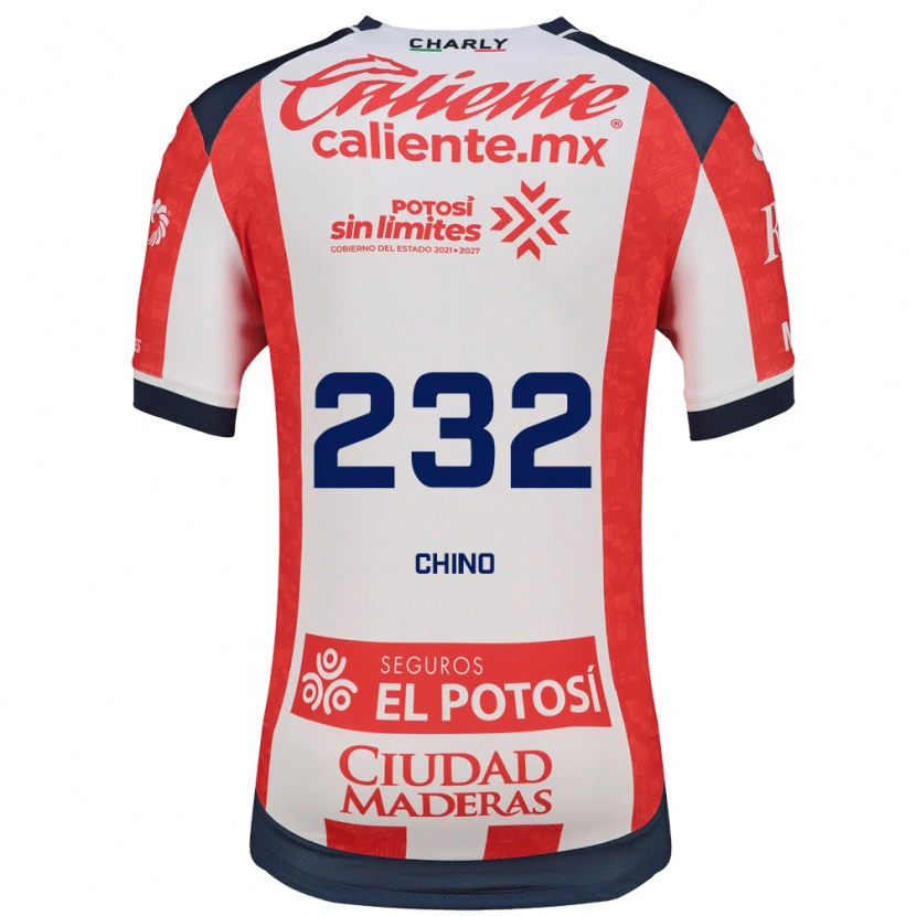 Danxen Heren Luis Chino #232 Rood Wit Zwart Thuisshirt Thuistenue 2026/27 T-Shirt