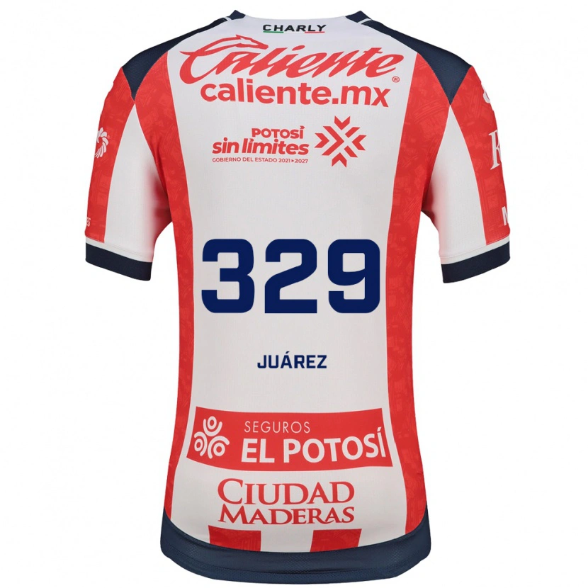 Danxen Heren Juan Juárez #329 Rood Wit Zwart Thuisshirt Thuistenue 2026/27 T-Shirt
