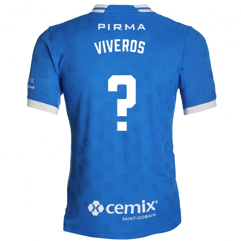 Danxen Heren Axel Viveros #0 Blauw Wit Rood Thuisshirt Thuistenue 2026/27 T-Shirt