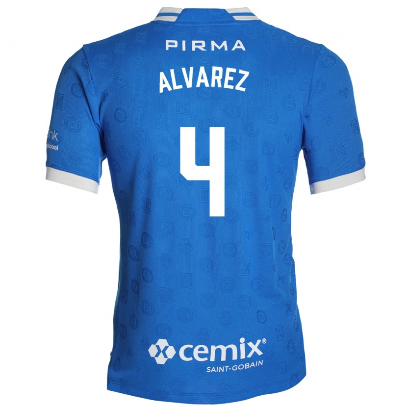 Danxen Heren Gabriela Alvarez #4 Blauw Wit Rood Thuisshirt Thuistenue 2026/27 T-Shirt