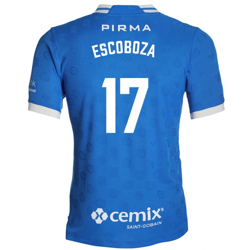Danxen Heren Alonso Escoboza #17 Blauw Wit Rood Thuisshirt Thuistenue 2026/27 T-Shirt