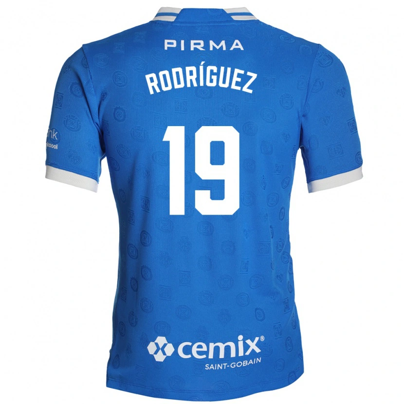 Danxen Heren Carlos Rodríguez #19 Blauw Wit Rood Thuisshirt Thuistenue 2026/27 T-Shirt