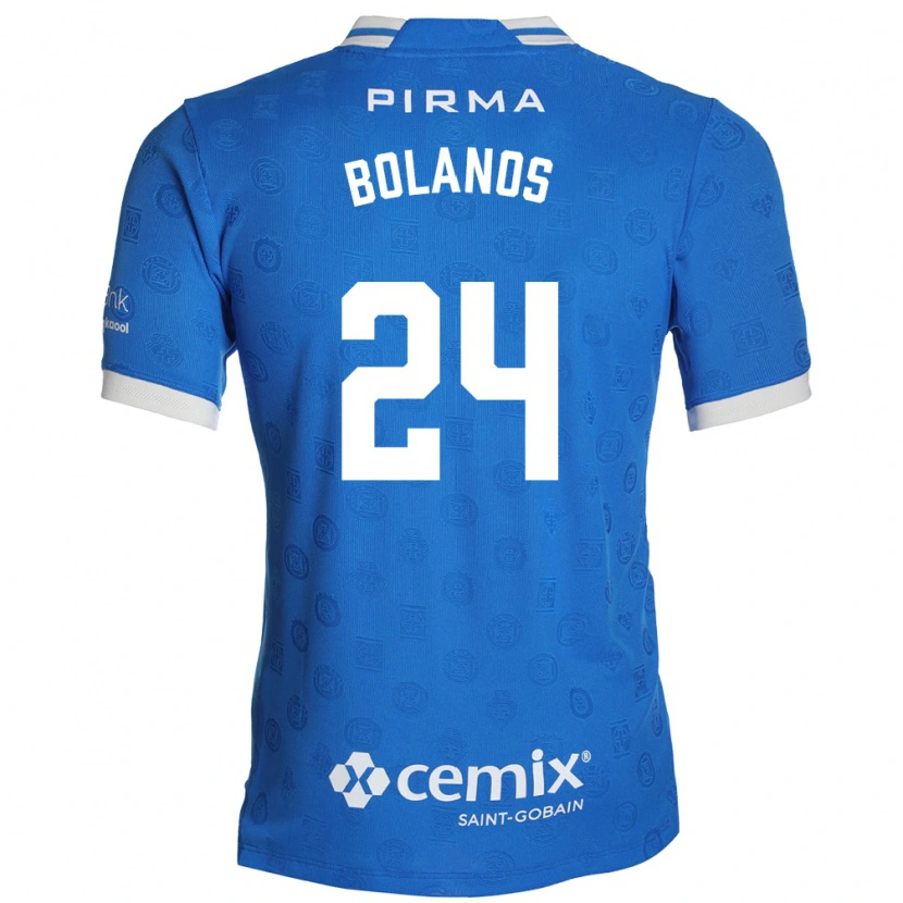 Danxen Heren Jatziry Bolanos #24 Blauw Wit Rood Thuisshirt Thuistenue 2026/27 T-Shirt