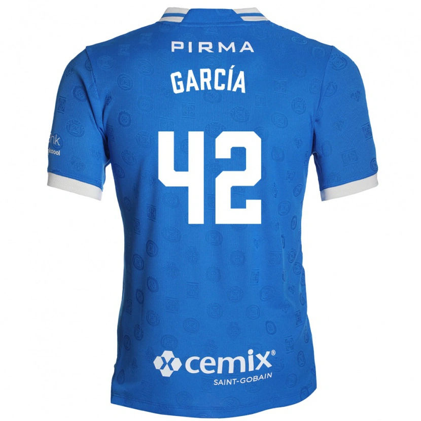 Danxen Heren Jorge García #42 Blauw Wit Rood Thuisshirt Thuistenue 2026/27 T-Shirt