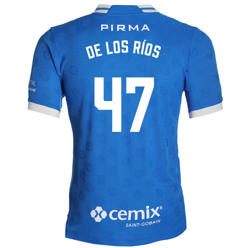 Danxen Heren Sergio De Los Ríos #47 Blauw Wit Rood Thuisshirt Thuistenue 2026/27 T-Shirt