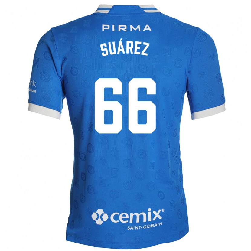 Danxen Heren Javier Suárez #66 Blauw Wit Rood Thuisshirt Thuistenue 2026/27 T-Shirt