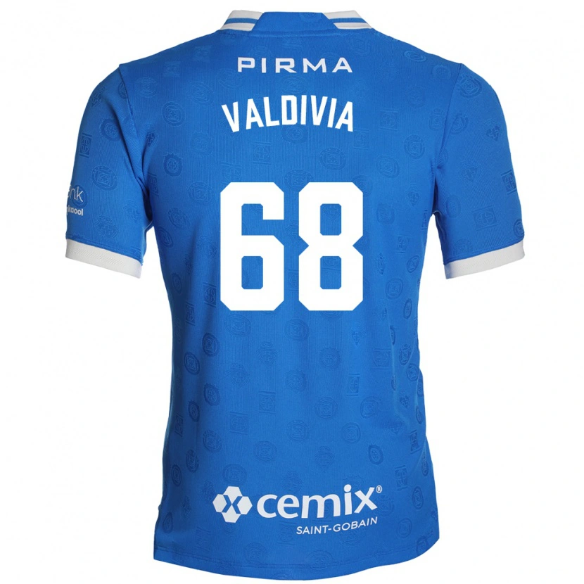 Danxen Heren Christian Valdivia #68 Blauw Wit Rood Thuisshirt Thuistenue 2026/27 T-Shirt
