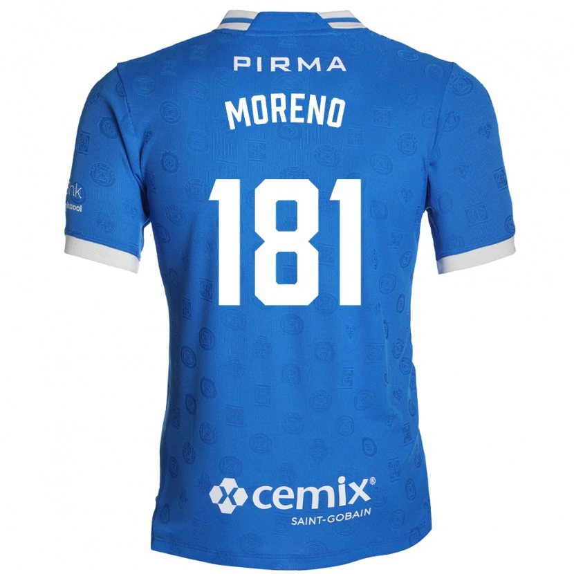 Danxen Heren Roberto Moreno #181 Blauw Wit Rood Thuisshirt Thuistenue 2026/27 T-Shirt