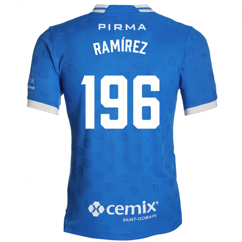 Danxen Heren Ian Ramírez #196 Blauw Wit Rood Thuisshirt Thuistenue 2026/27 T-Shirt