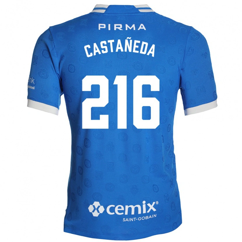 Danxen Heren Ian Castañeda #216 Blauw Wit Rood Thuisshirt Thuistenue 2026/27 T-Shirt