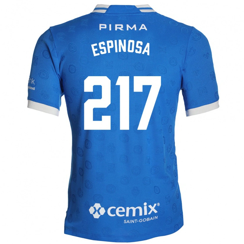 Danxen Heren Samuel Espinosa #217 Blauw Wit Rood Thuisshirt Thuistenue 2026/27 T-Shirt