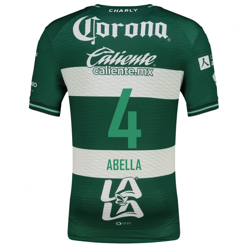Danxen Heren José Abella #4 Groen Wit Thuisshirt Thuistenue 2026/27 T-Shirt