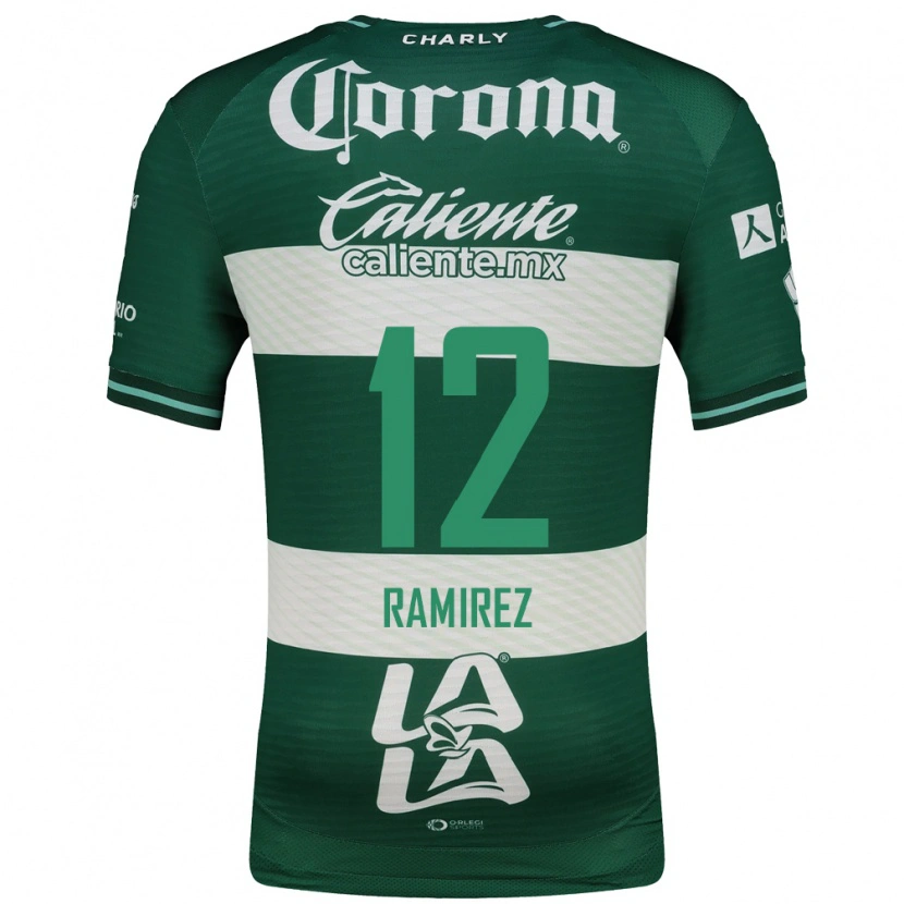 Danxen Heren Santiago Ramírez #12 Groen Wit Thuisshirt Thuistenue 2026/27 T-Shirt