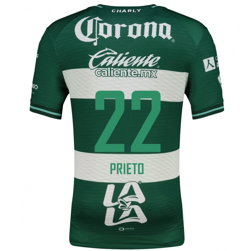 Danxen Heren Ronaldo Prieto #22 Groen Wit Thuisshirt Thuistenue 2026/27 T-Shirt