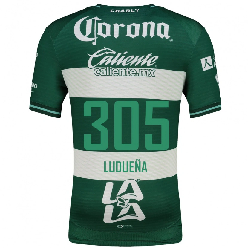 Danxen Heren Daniel Ludueña #305 Groen Wit Thuisshirt Thuistenue 2026/27 T-Shirt