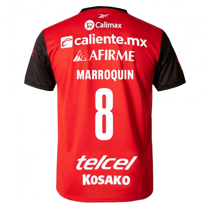 Danxen Heren Ammanda Marroquin #8 Zwart Rood Thuisshirt Thuistenue 2026/27 T-Shirt