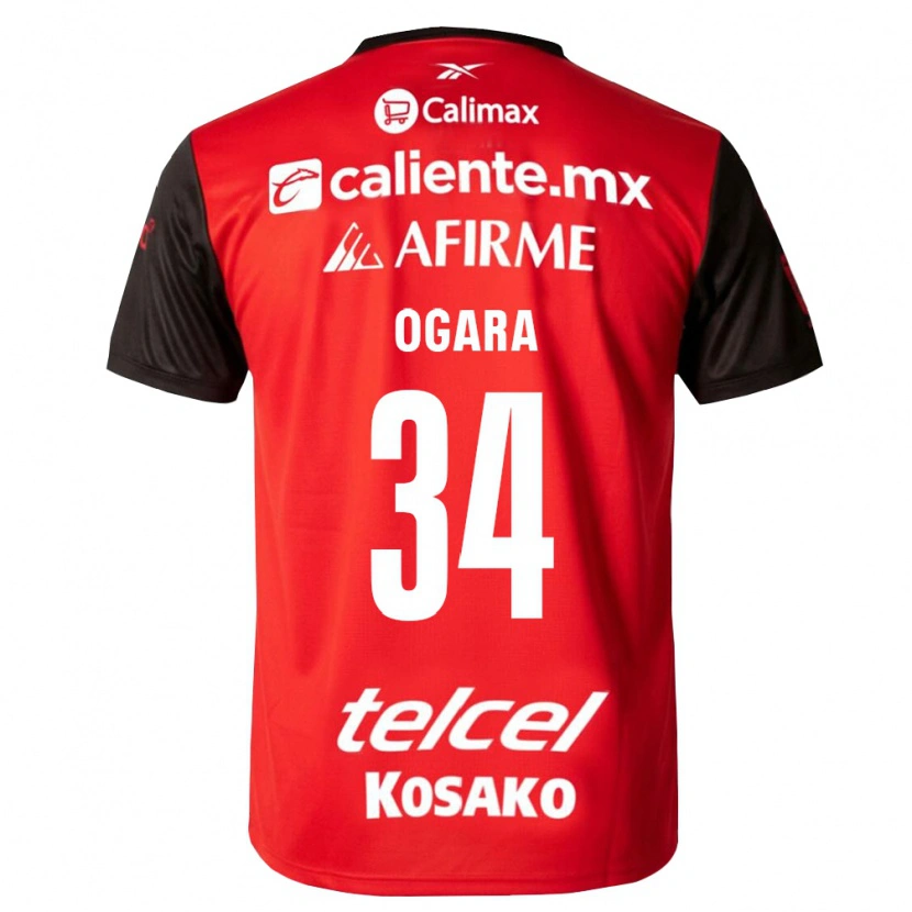 Danxen Heren Gerson Ogara #34 Zwart Rood Thuisshirt Thuistenue 2026/27 T-Shirt