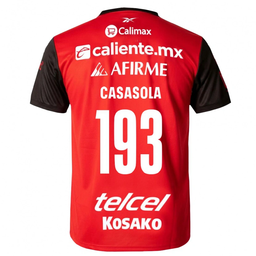 Danxen Heren Axel Casasola #193 Zwart Rood Thuisshirt Thuistenue 2026/27 T-Shirt