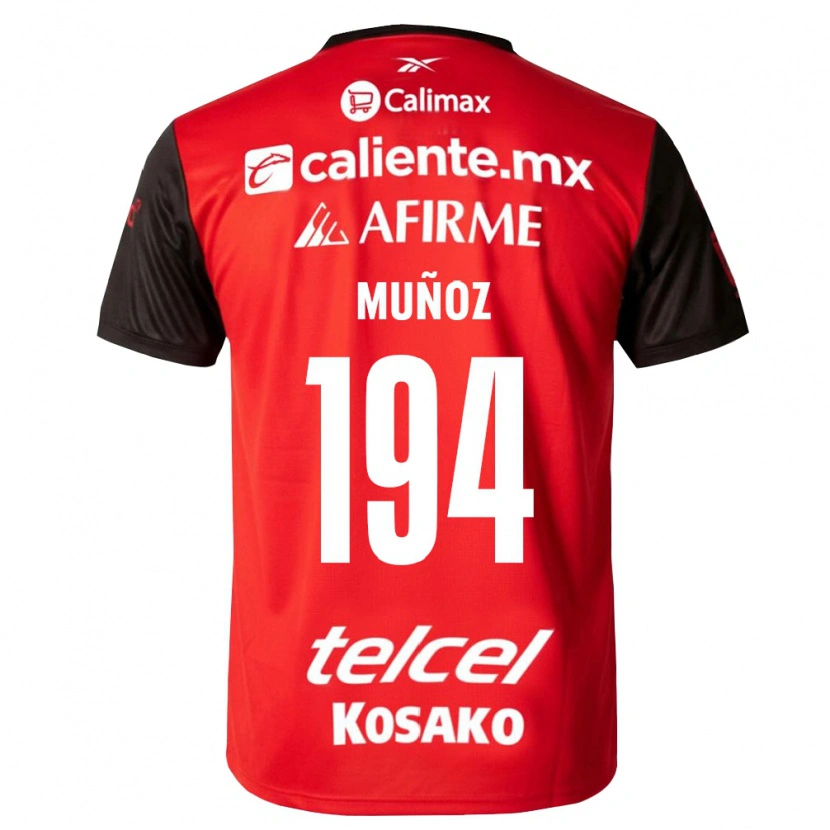 Danxen Heren Pablo Muñoz #194 Zwart Rood Thuisshirt Thuistenue 2026/27 T-Shirt