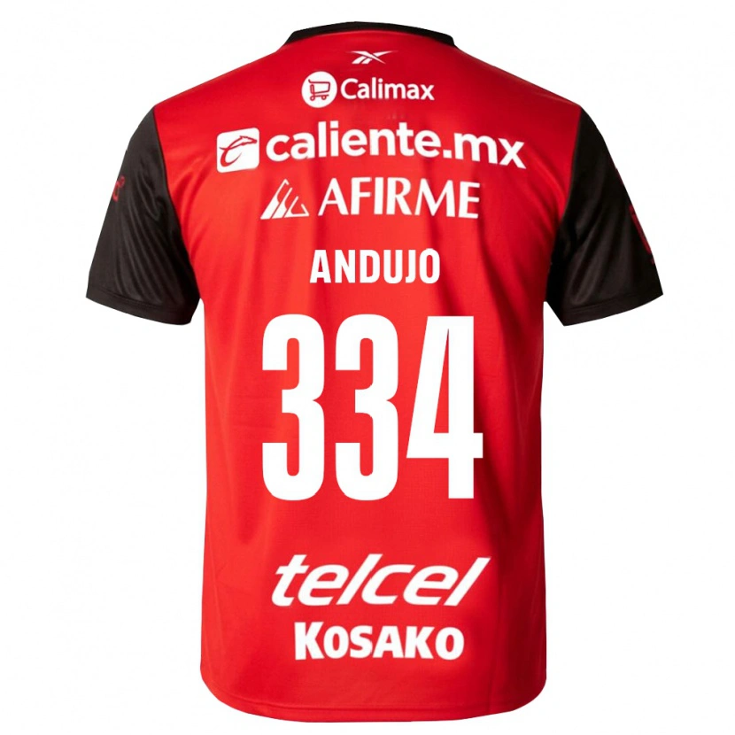 Danxen Heren Favio Andujo #334 Zwart Rood Thuisshirt Thuistenue 2026/27 T-Shirt