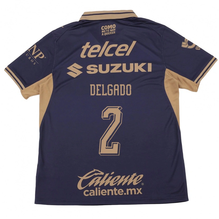 Danxen Heren Dirce Delgado #2 Paars Bruin Thuisshirt Thuistenue 2026/27 T-Shirt