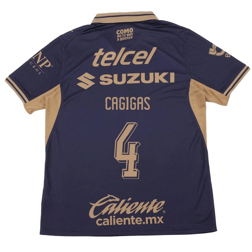 Danxen Heren Deneva Cagigas #4 Paars Bruin Thuisshirt Thuistenue 2026/27 T-Shirt