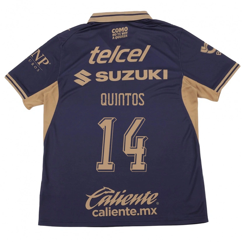 Danxen Heren Bibiana Quintos #14 Paars Bruin Thuisshirt Thuistenue 2026/27 T-Shirt