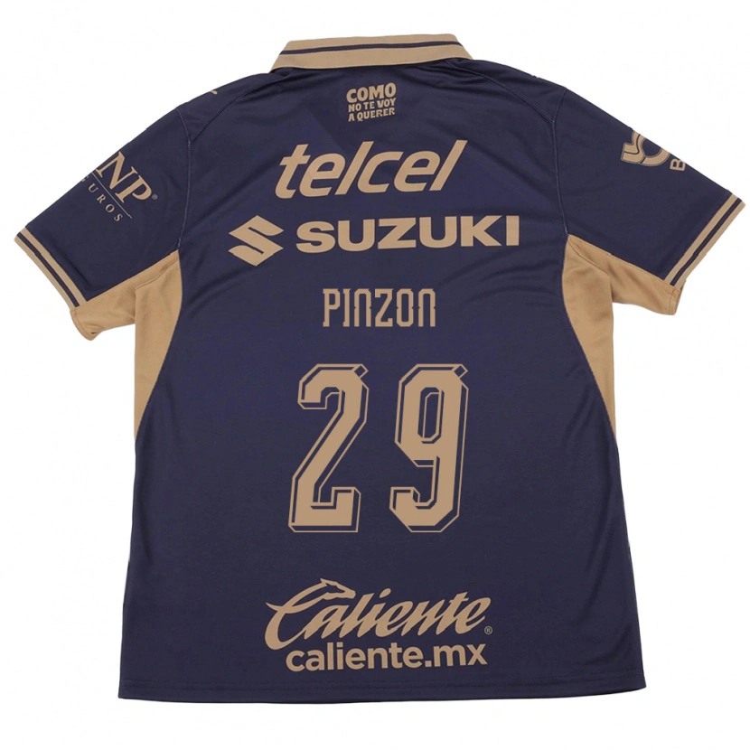 Danxen Heren Liceth Pinzon #29 Paars Bruin Thuisshirt Thuistenue 2026/27 T-Shirt