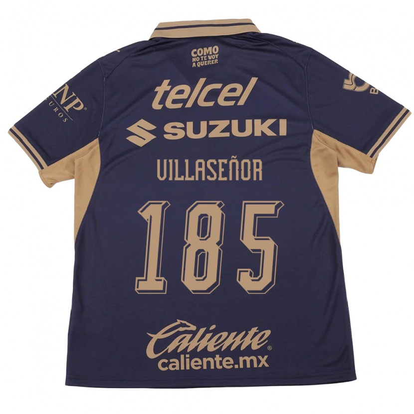 Danxen Heren Emiliano Villaseñor #185 Paars Bruin Thuisshirt Thuistenue 2026/27 T-Shirt