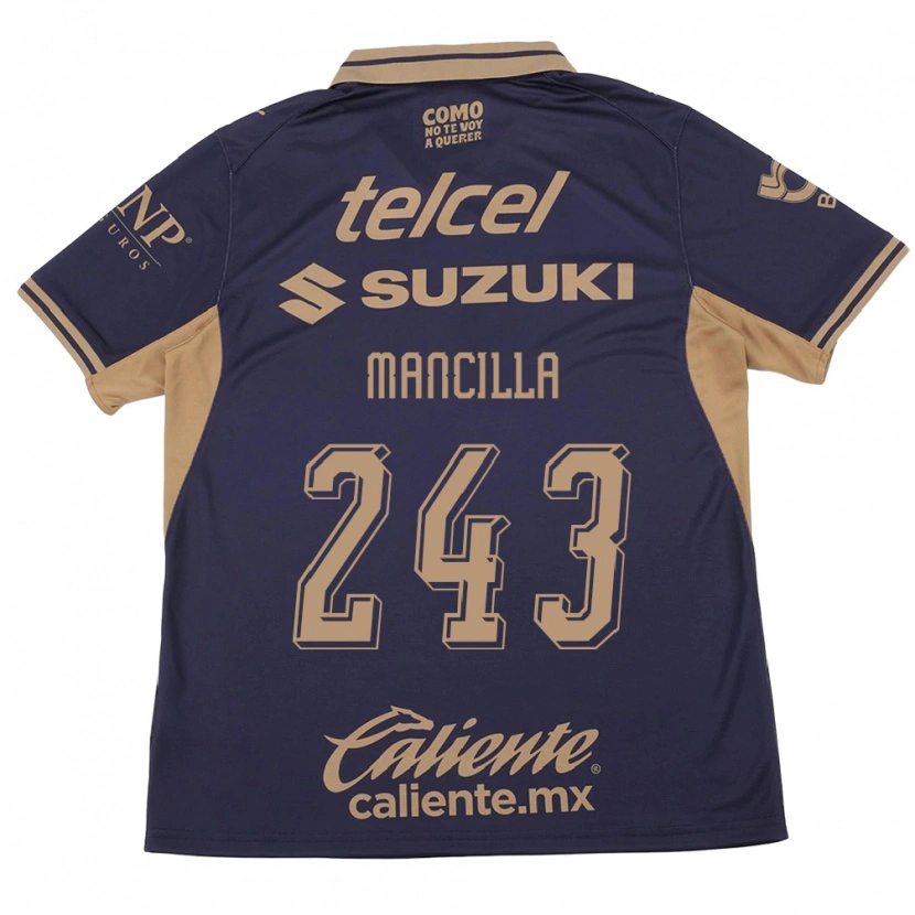 Danxen Heren José Mancilla #243 Paars Bruin Thuisshirt Thuistenue 2026/27 T-Shirt