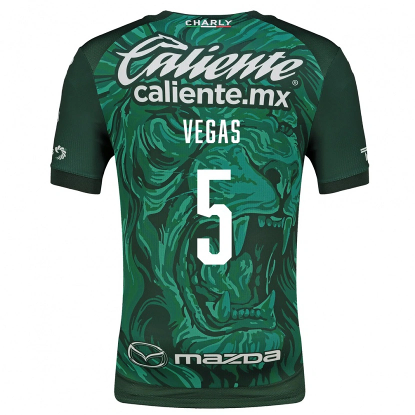 Danxen Heren Sebastián Vegas #5 Groen Zwart Thuisshirt Thuistenue 2026/27 T-Shirt