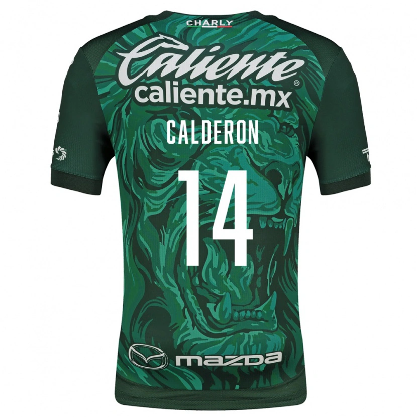 Danxen Heren Daniela Calderón #14 Groen Zwart Thuisshirt Thuistenue 2026/27 T-Shirt