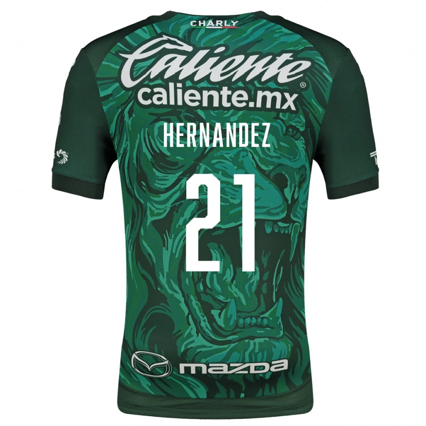 Danxen Heren Alexa Hernández #21 Groen Zwart Thuisshirt Thuistenue 2026/27 T-Shirt