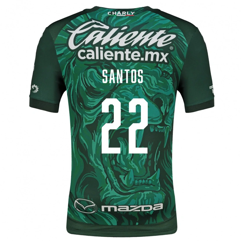 Danxen Heren Sebastián Santos #22 Groen Zwart Thuisshirt Thuistenue 2026/27 T-Shirt