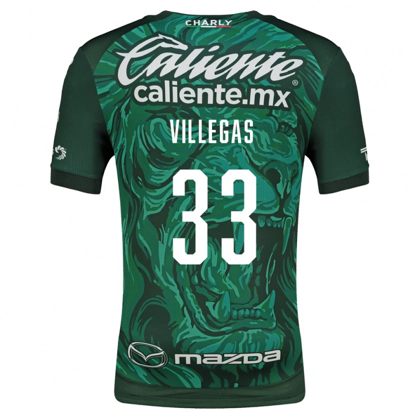 Danxen Heren Abraham Villegas #33 Groen Zwart Thuisshirt Thuistenue 2026/27 T-Shirt