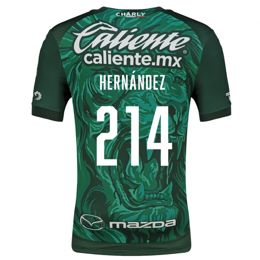Danxen Heren Iván Hernández #214 Groen Zwart Thuisshirt Thuistenue 2026/27 T-Shirt
