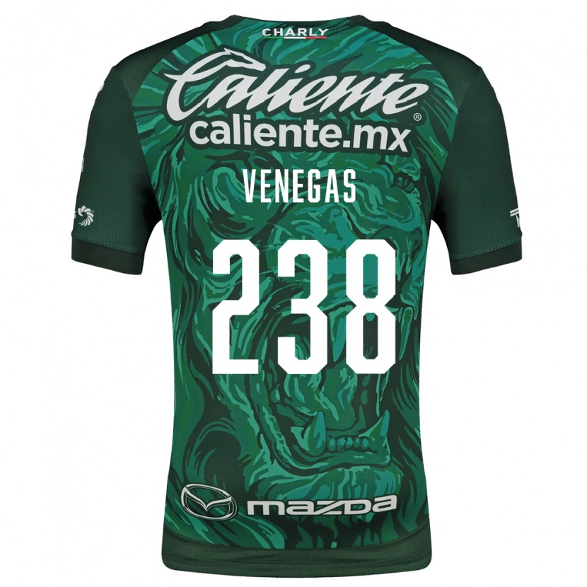 Danxen Heren Luis Venegas #238 Groen Zwart Thuisshirt Thuistenue 2026/27 T-Shirt